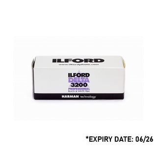 Ilford Delta 3200 Professional Black and White Negative Film (120 Roll Film)