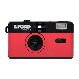 Ilford Sprite 35-II Film Camera Black & Red