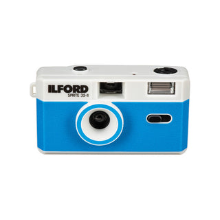 Ilford Sprite 35-II Film Camera Silver & Blue