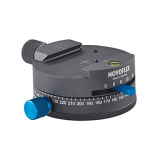 Panorama panning plate w. quick-release unit (ARCA compatible), click stops 6/8/10/48