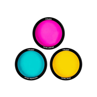 Profoto Clic Creative Gel Kit (Yellow, Rose Pink, Peacock Blue Gel)