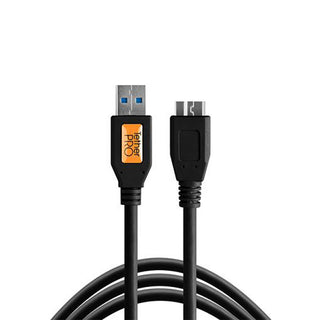 TetherPro USB 3.0 to Micro-B, 15' (4.6m), Black
