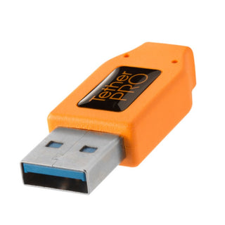 TetherPro USB 3.0 to USB Female Active Extension, 16' (5m), High-Visibility Orange