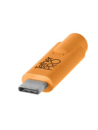 TetherPro USB-C to 3.0 Micro-B, 15' (4.6m), High-Visibility Orange
