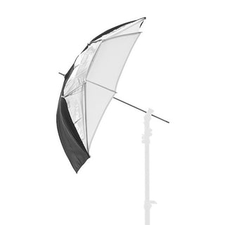 Umbrella Dual72cm Blk/Silv/Whit