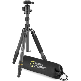 NATIONAL GEOGRAPHIC Travel Photo Tripod Kit with Monopod, Carbon Fibre, 5-Section