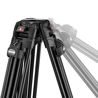 Manfrotto Nitrotech 608 series with 645 Fast Twin Alu Tripod
